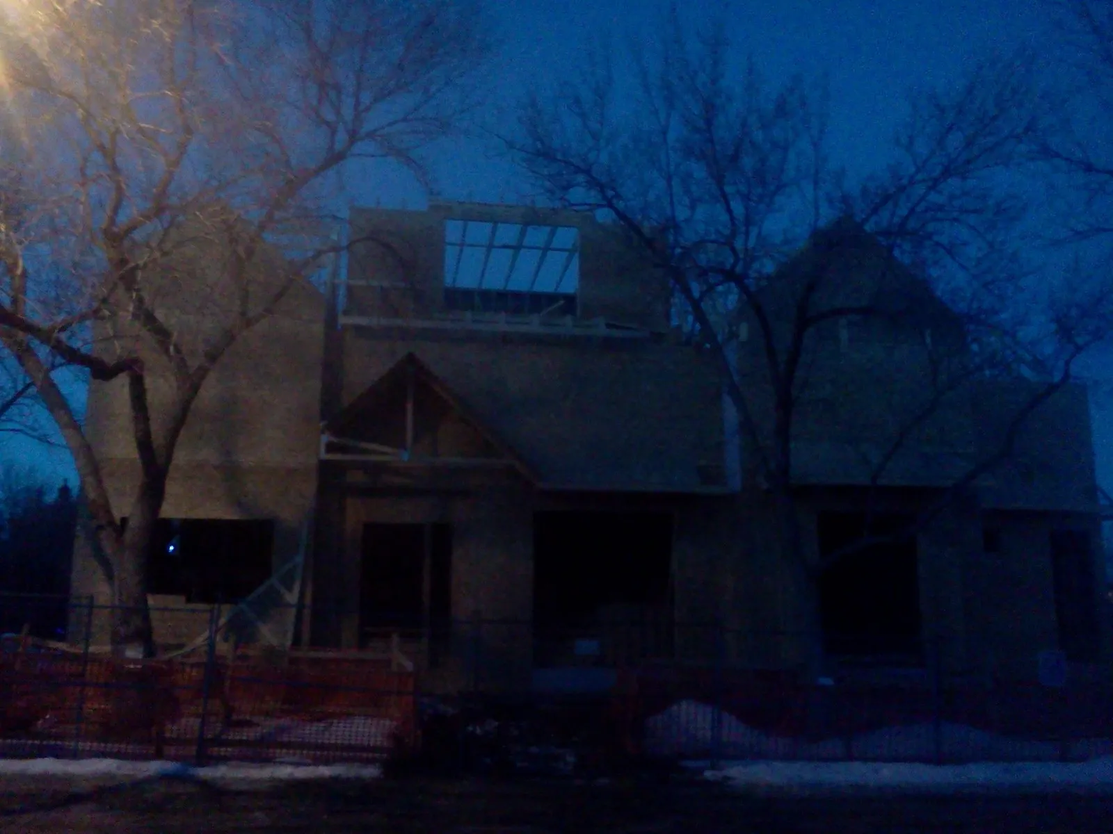 Roofing installation on residential property